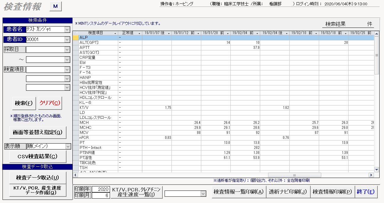 検査情報